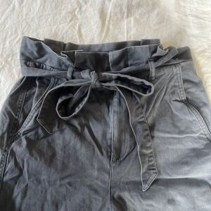 Express Charcoal High Rise Pants Size 4 Paper Waist